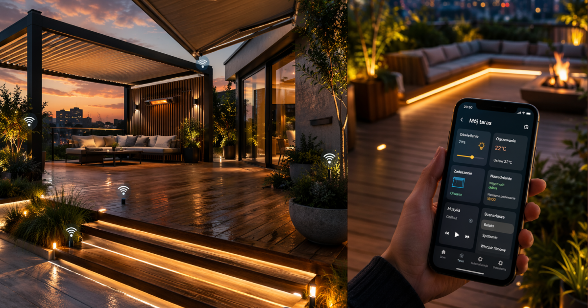 Tarasy drewniane Warszawa
Jak zautomatyzować taras i połączyć go z systemem smart home